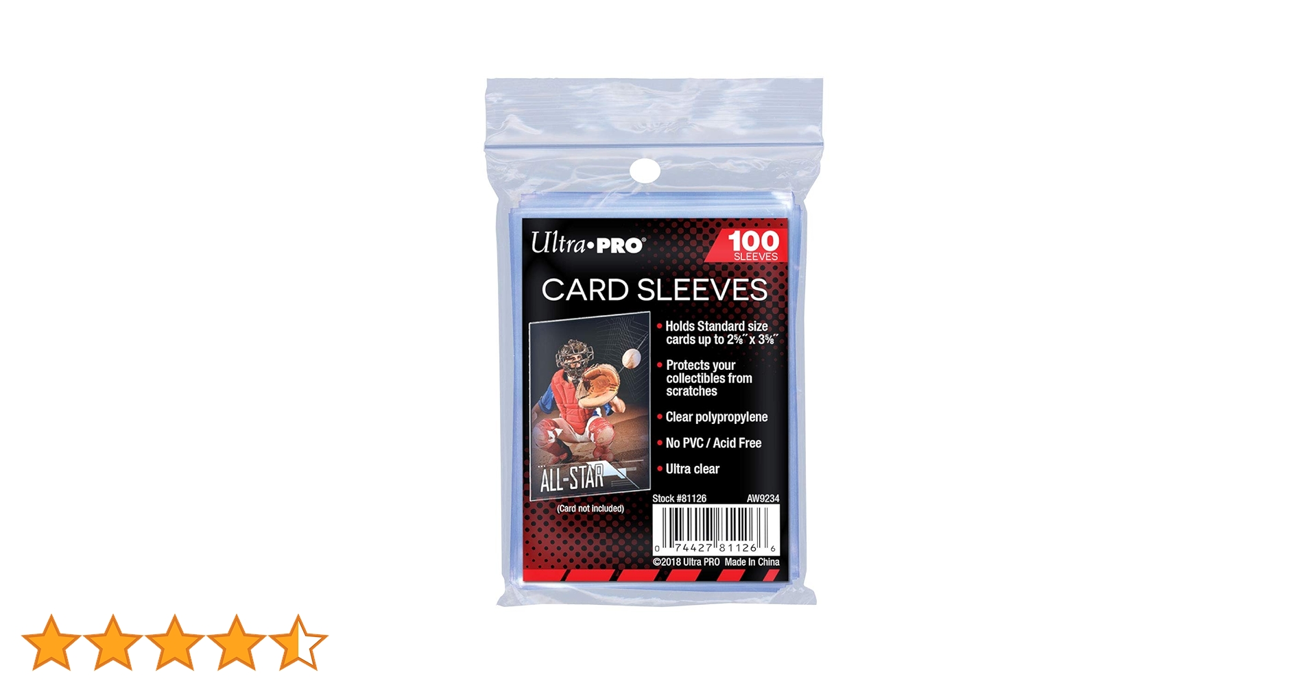 Amazon.co.jp: Ultra Pro ソフト カードスリーブ 66x92mm（2.625